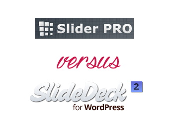 Comparing SlideDeck vs Slider PRO