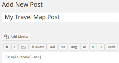 Parse shortcode to display your travel map